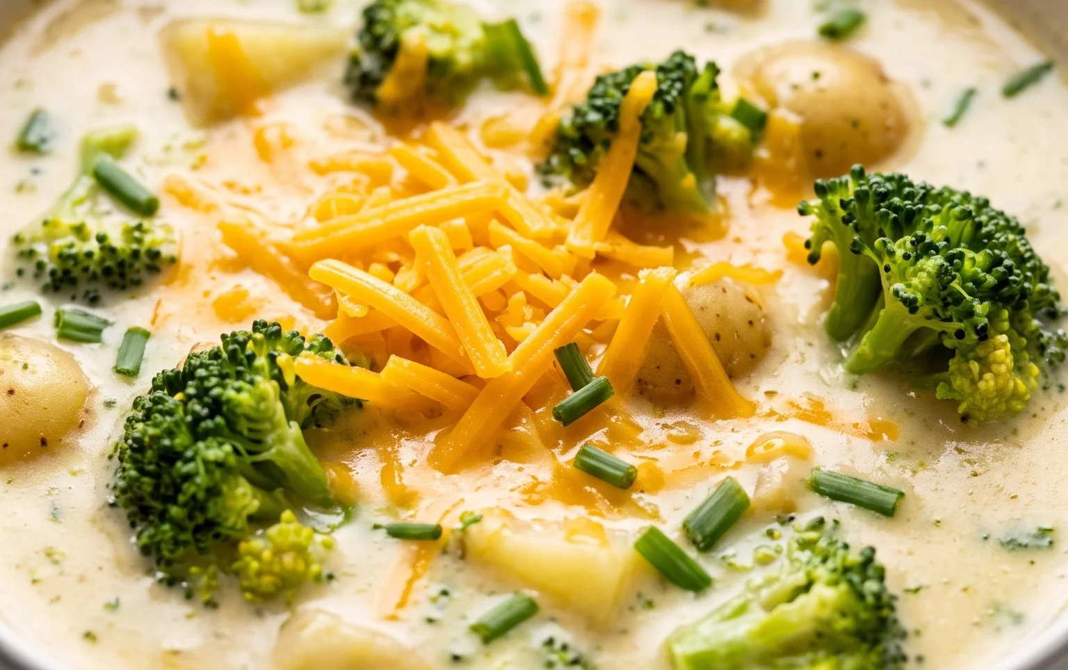 Broccoli Potato Cheese Soup Recipe