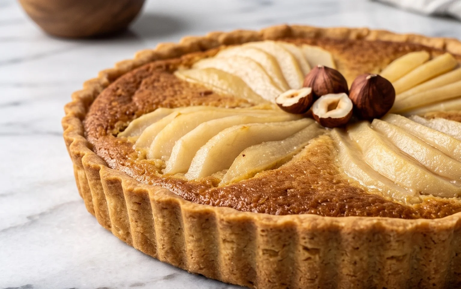 Tarte Poire Noisette et Sablé Breton Gourmand